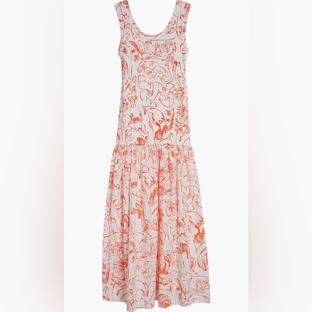 Marimekko Taide Cactis Drop Waist Dress, Size M - Picture 5 of 6